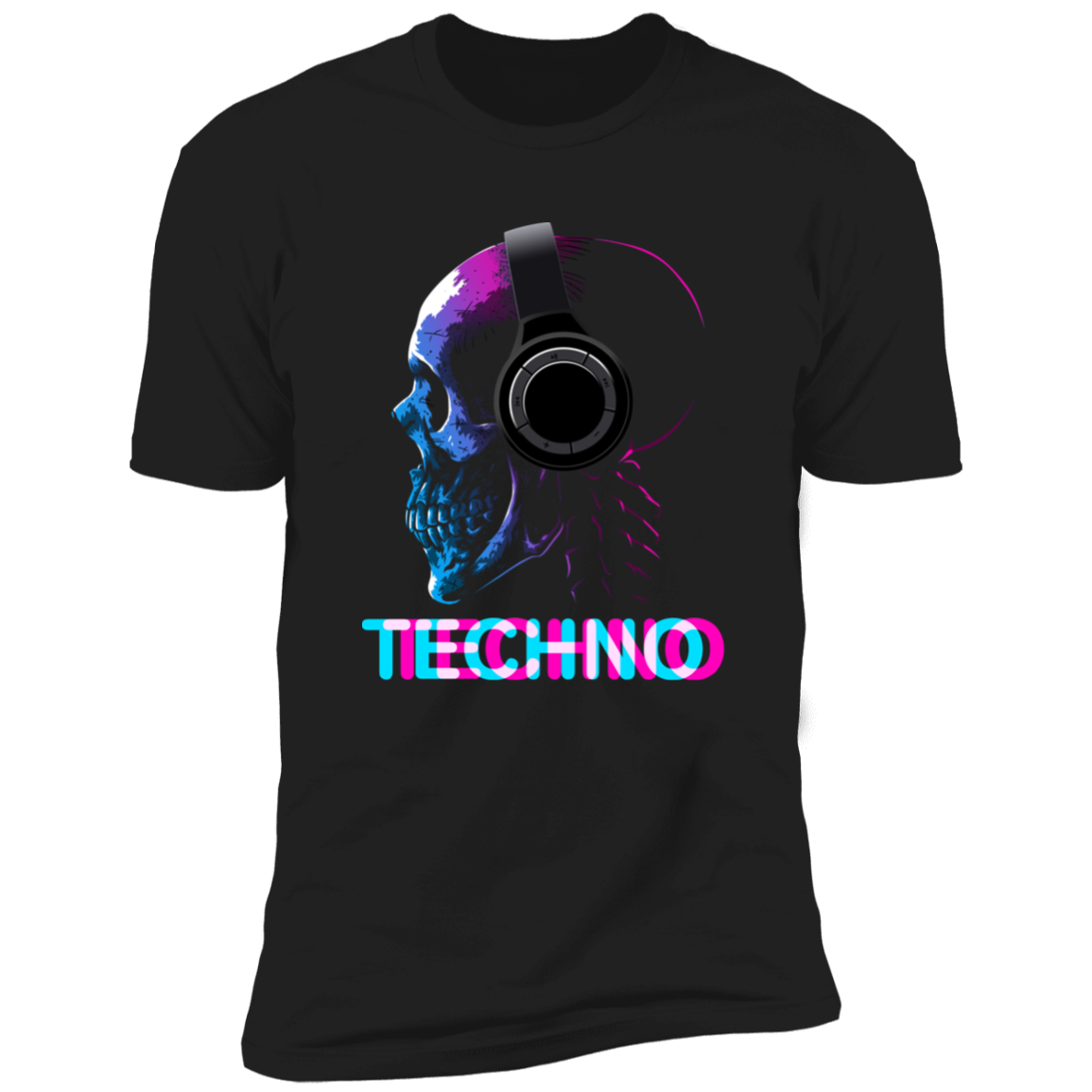 Skull DJ Techno Men's Premium T-Shirt