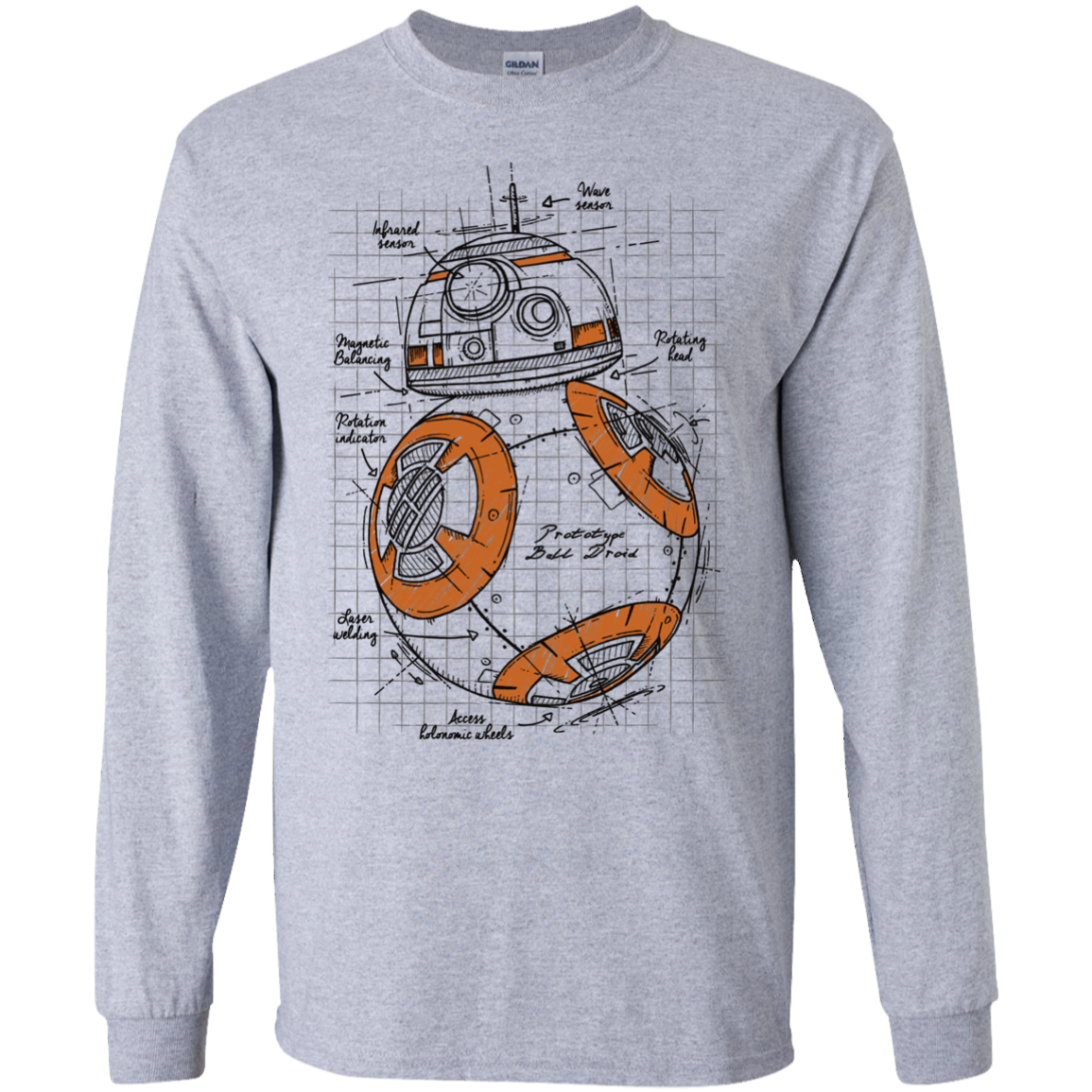 BB-8 Plan Men's Long Sleeve T-Shirt