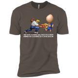 Never Stand Between A Man And A Cooked Chicken Men's Premium T-Shirt
