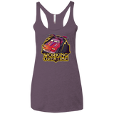 Working Overtime Women's Triblend Racerback Tank