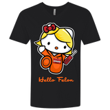 Orange is the New Cat Men's Premium V-Neck