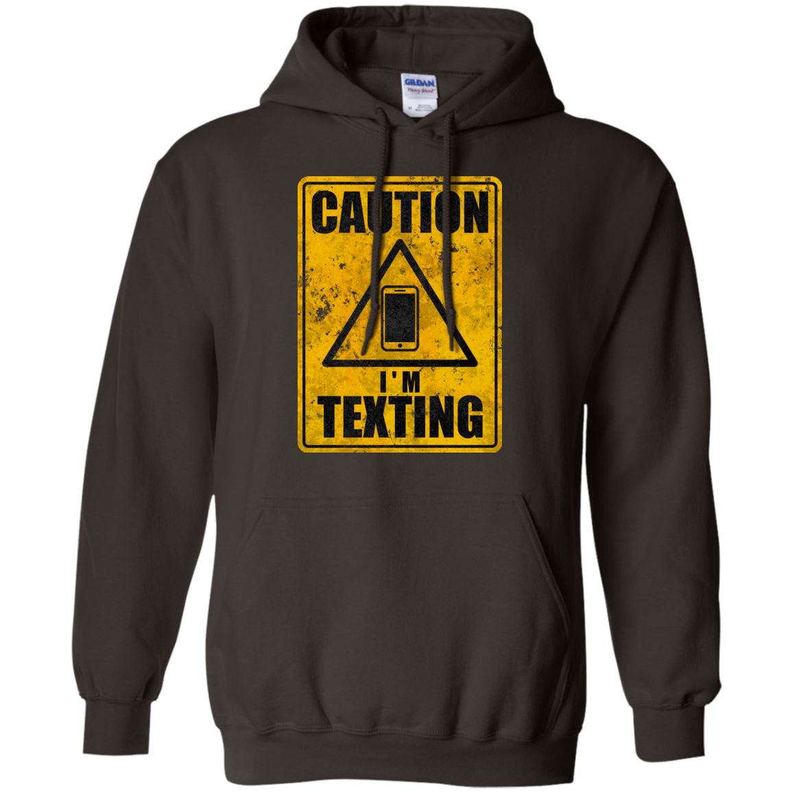 Caution I'm Texting Pullover Hoodie