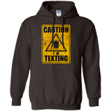 Caution I'm Texting Pullover Hoodie