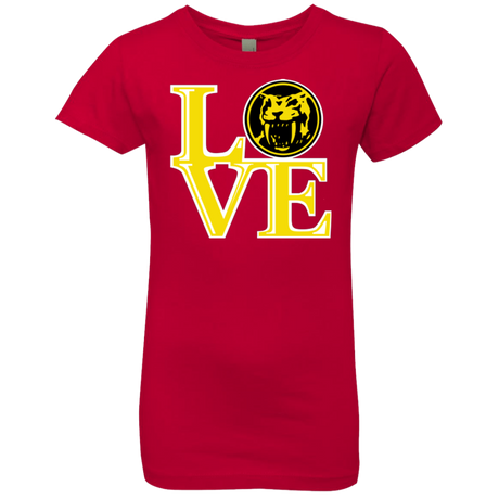 Yellow Ranger LOVE Girls Premium T-Shirt