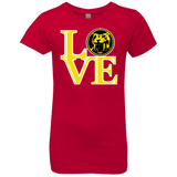 Yellow Ranger LOVE Girls Premium T-Shirt