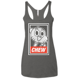 CHEW Women's Triblend Racerback Tank