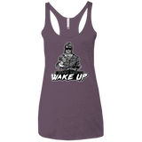 Wake Up Women's Triblend Racerback Tank