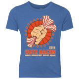 Vote Bacon In 2018 Youth Triblend T-Shirt