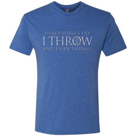 I Throw Men's Triblend T-Shirt