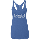Eat Sleep Mine Women's Triblend Racerback Tank