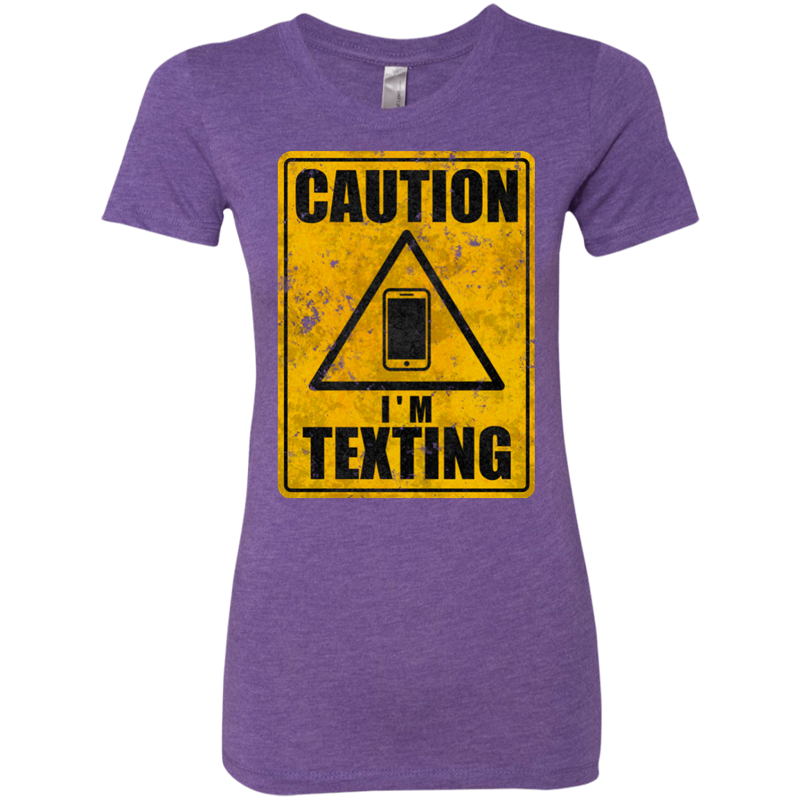 Caution I'm Texting Women's Triblend T-Shirt