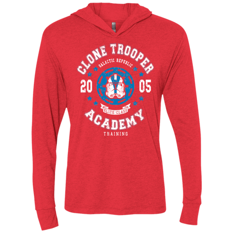 Clone Trooper Academy 05 Triblend Long Sleeve Hoodie Tee