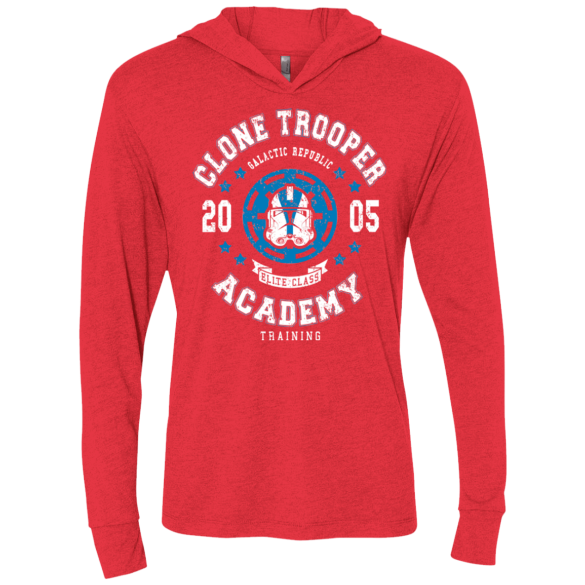 Clone Trooper Academy 05 Triblend Long Sleeve Hoodie Tee