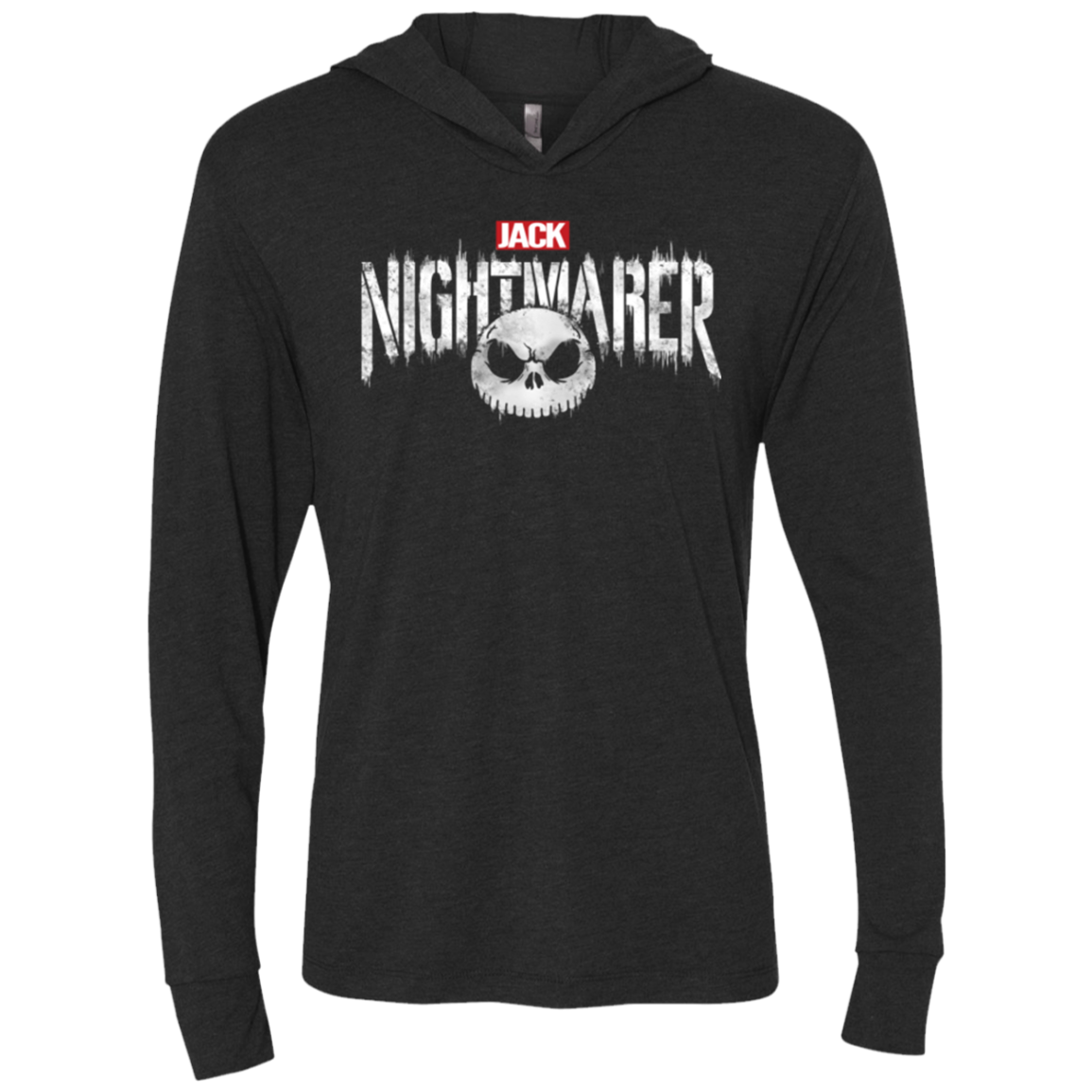 The Nightmarer Triblend Long Sleeve Hoodie Tee