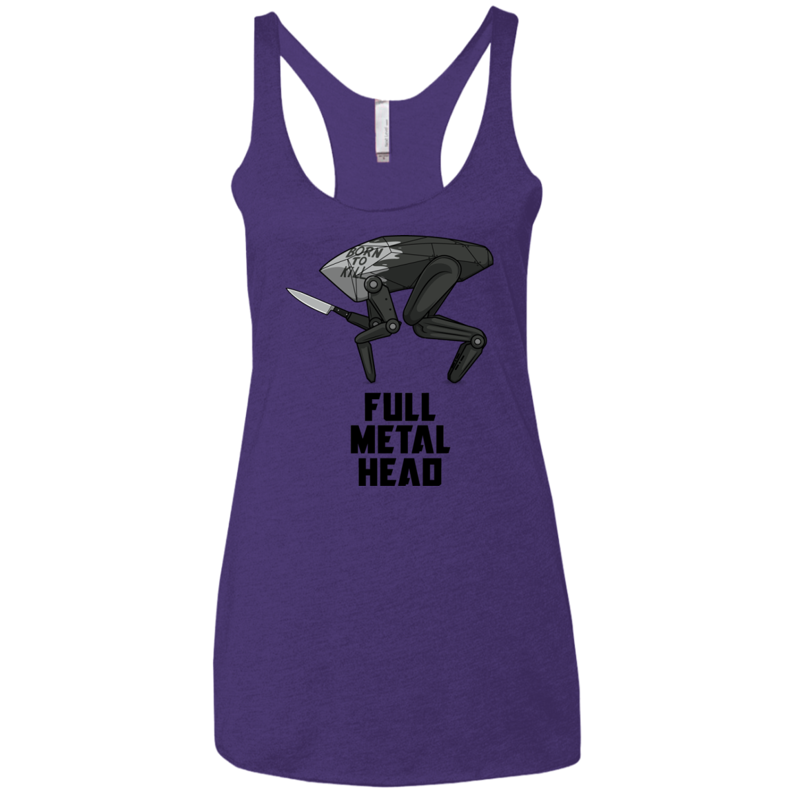 Full Metal Head Women's Triblend Racerback Tank