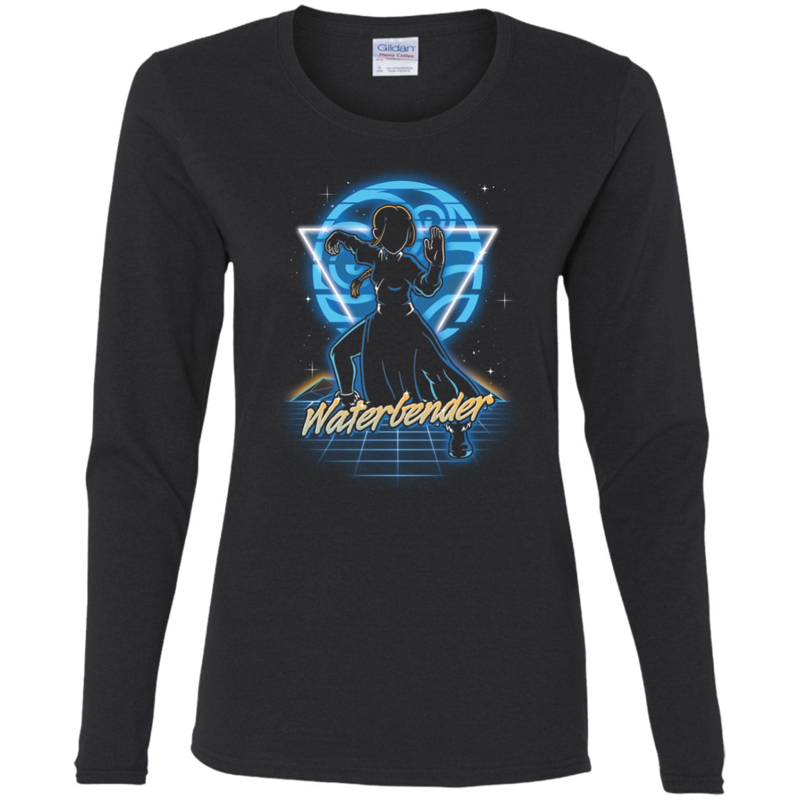 Retro Waterbender Women's Long Sleeve T-Shirt