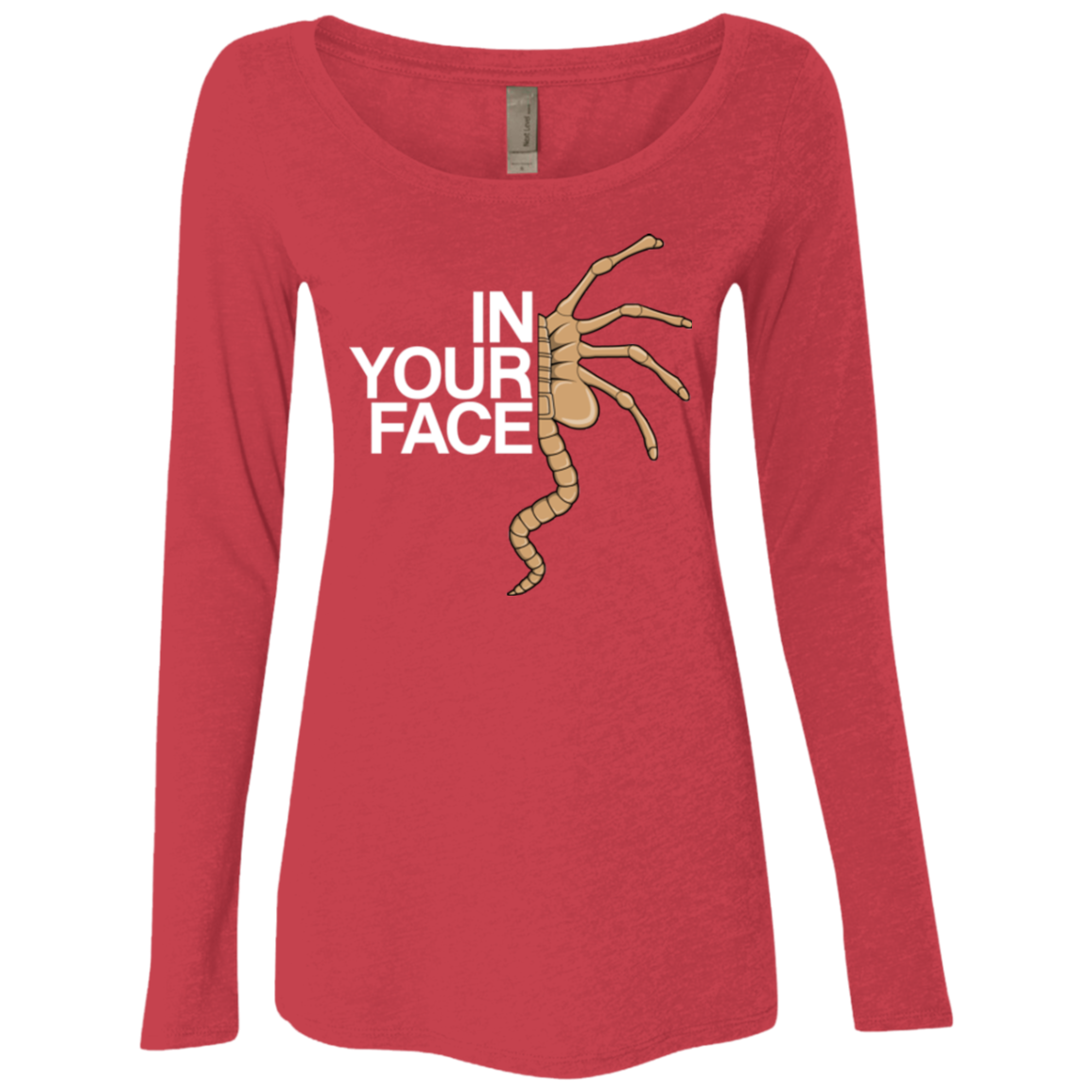 IN YOUR FACE Women's Triblend Long Sleeve Shirt