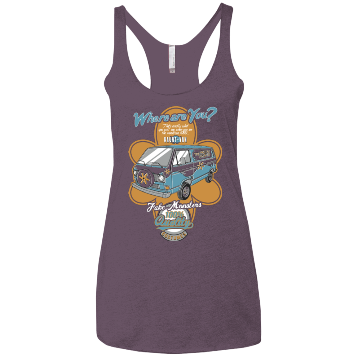 Haunt Van Women's Triblend Racerback Tank