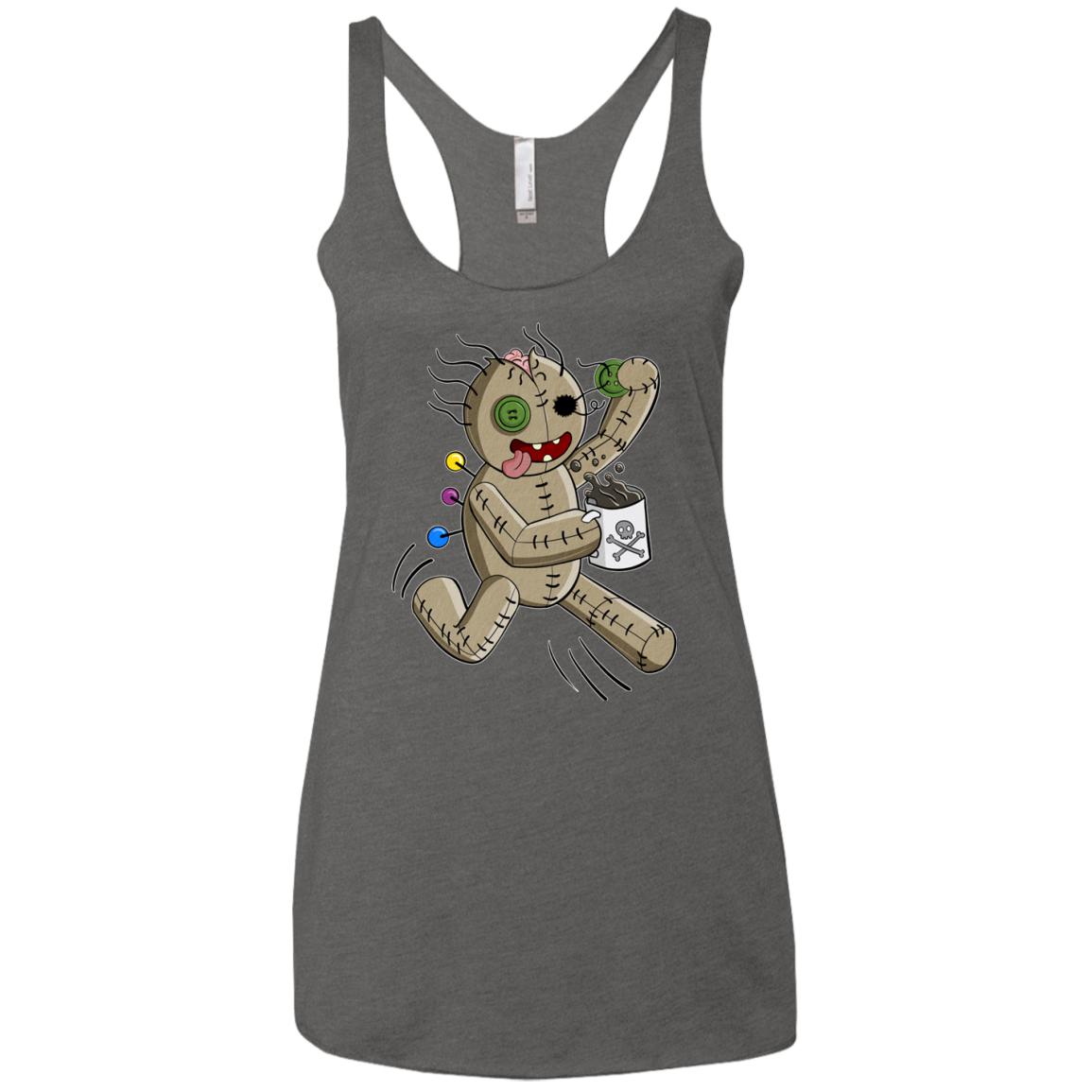 Voodoo Coffee Runner Women's Triblend Racerback Tank