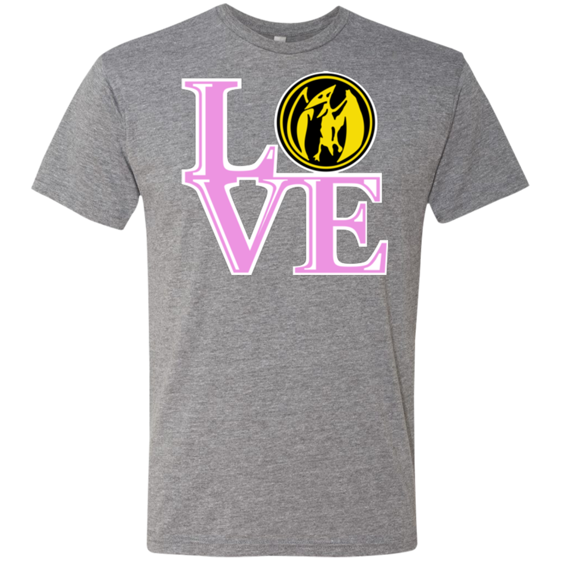 Pink Ranger LOVE Men's Triblend T-Shirt