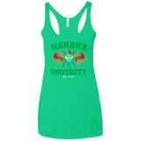Hahaha University Women's Triblend Racerback Tank