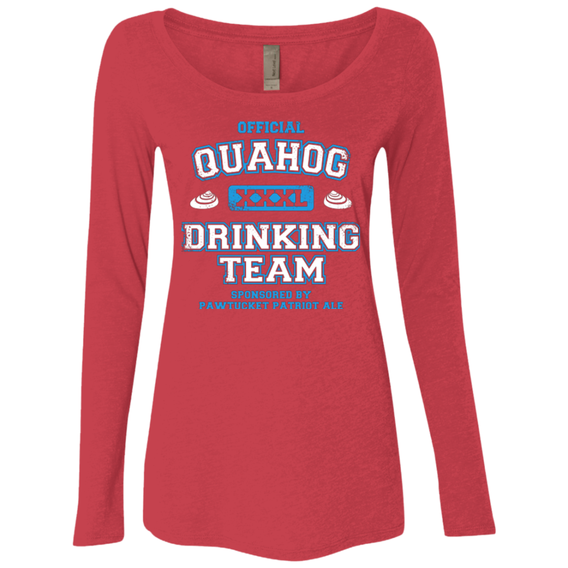 Quahog Drinking Team Women's Triblend Long Sleeve Shirt