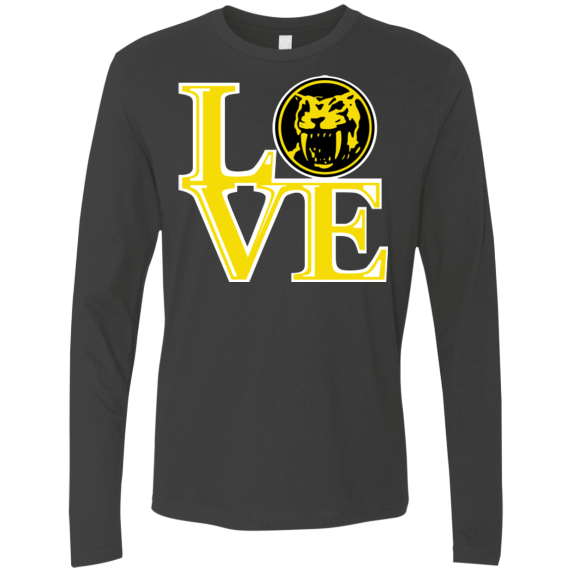 Yellow Ranger LOVE Men's Premium Long Sleeve