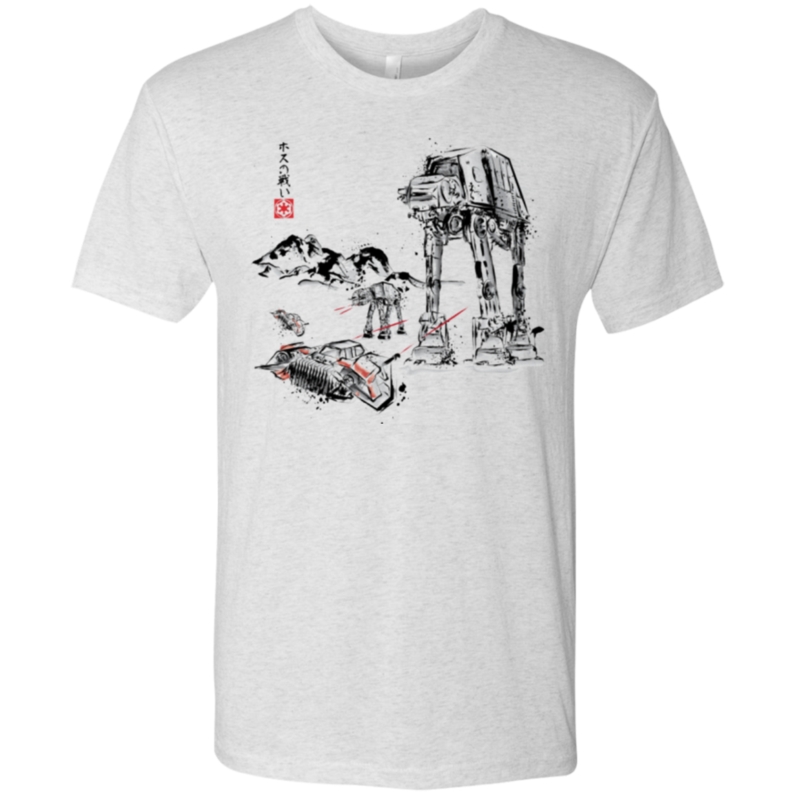 Battle in the Snow Sumi e Men's Triblend T-Shirt