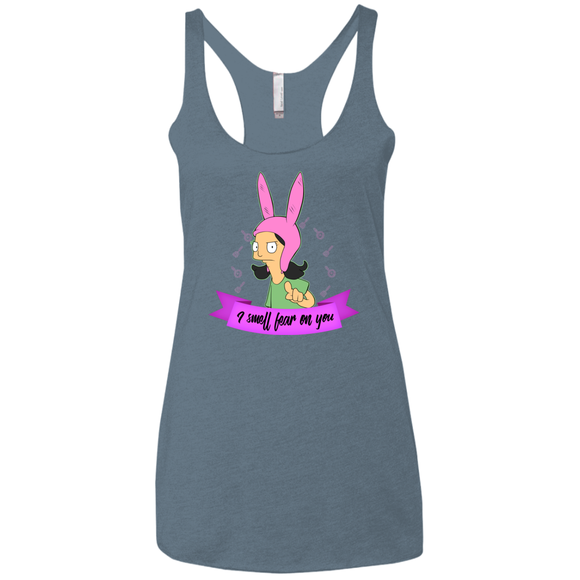 Louise Smell Fear Women's Triblend Racerback Tank