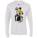 The Beastie Droids Triblend Long Sleeve Hoodie Tee
