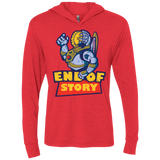 END OF STORY Triblend Long Sleeve Hoodie Tee