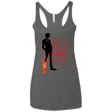 Black leg Women's Triblend Racerback Tank