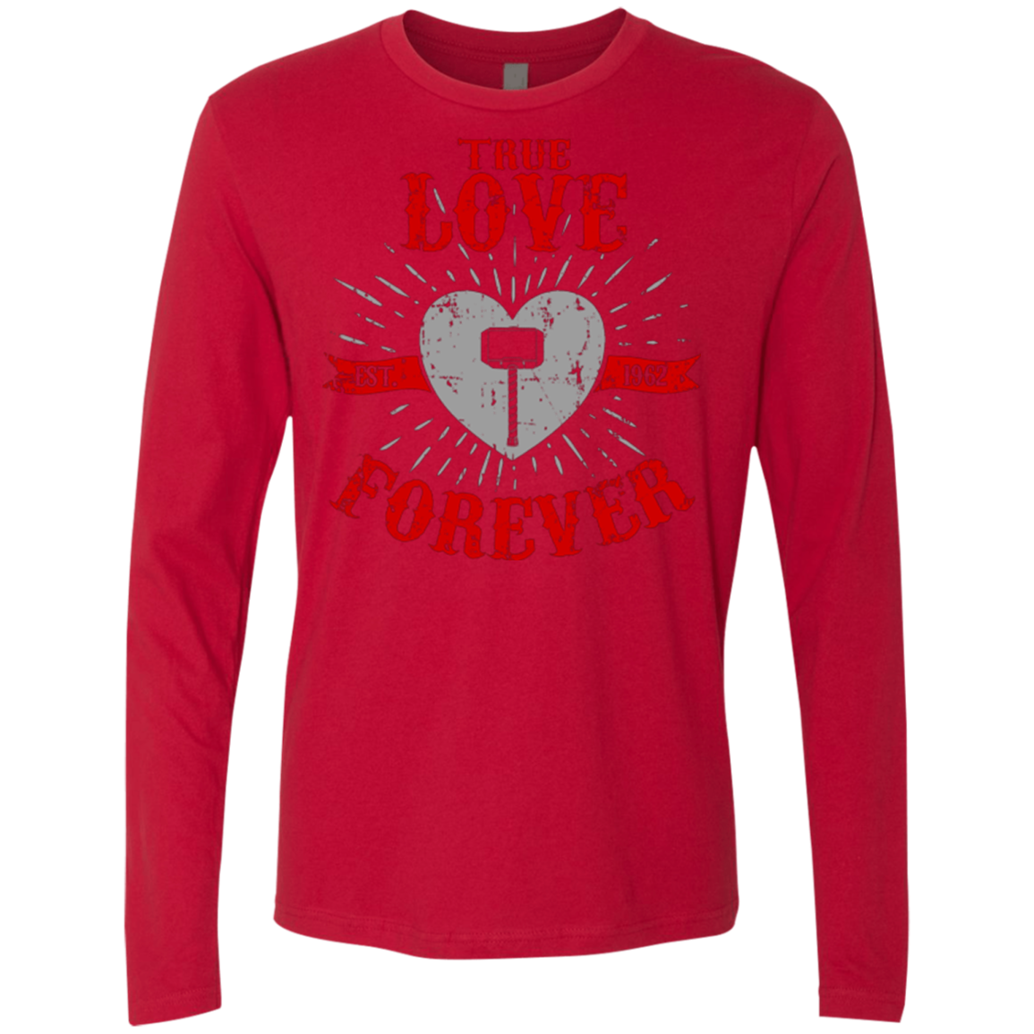 True Love Forever God Thunder Men's Premium Long Sleeve