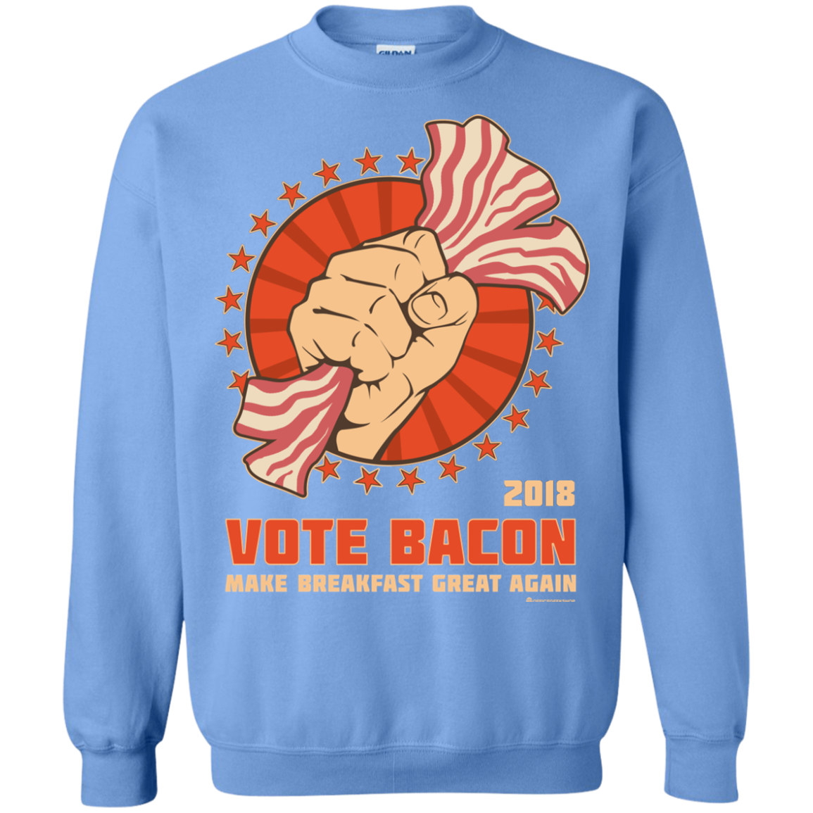 Vote Bacon In 2018 Crewneck Sweatshirt