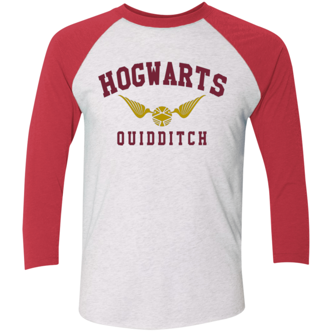 Hogwarts Quidditch Triblend 3/4 Sleeve