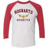 Hogwarts Quidditch Triblend 3/4 Sleeve