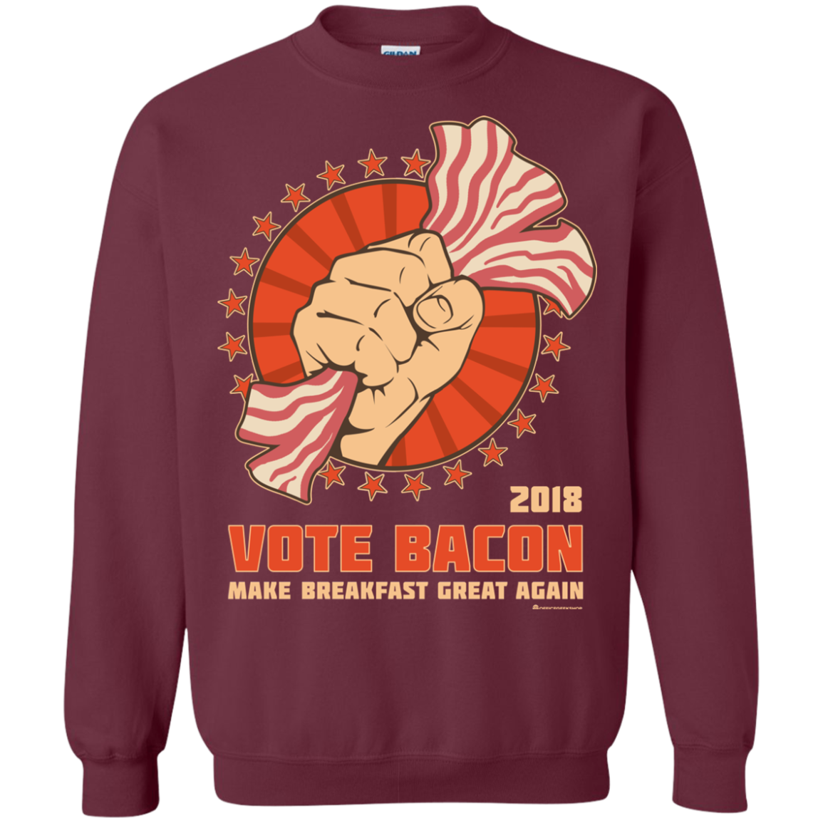 Vote Bacon In 2018 Crewneck Sweatshirt