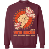 Vote Bacon In 2018 Crewneck Sweatshirt