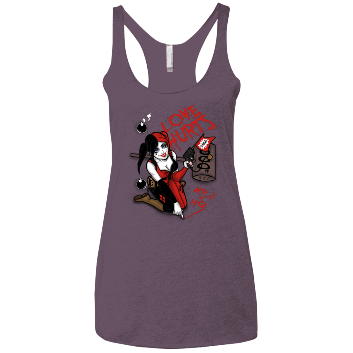 Love Hurts Women's Triblend Racerback Tank