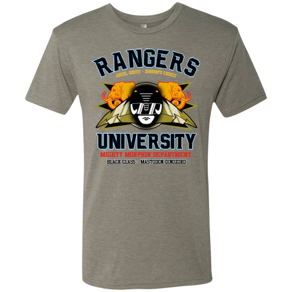 Rangers U Black Ranger Men's Triblend T-Shirt