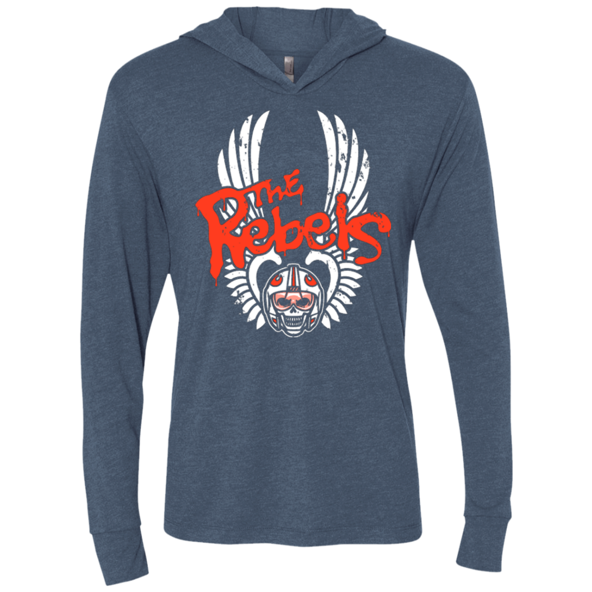 THE REBELS Triblend Long Sleeve Hoodie Tee