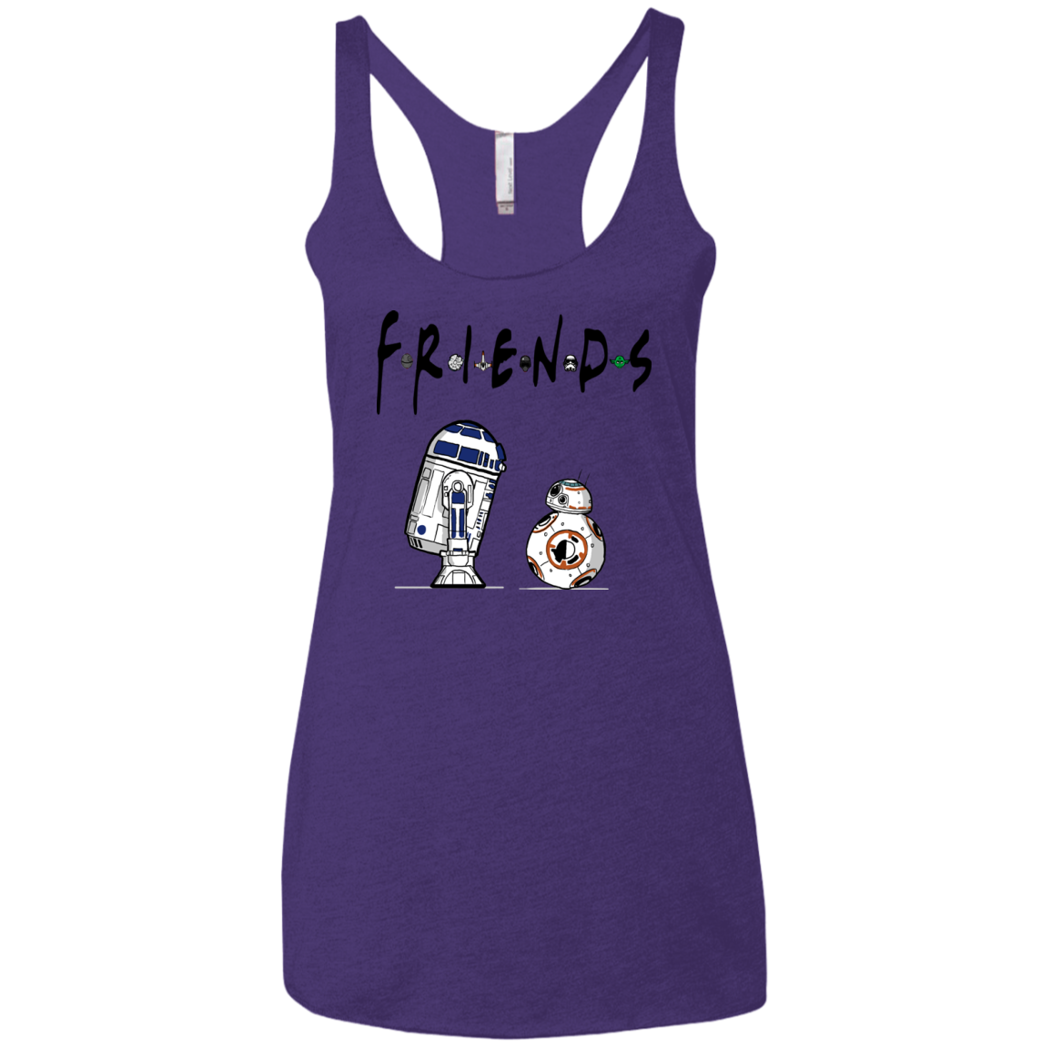 Droid Friends Women's Triblend Racerback Tank