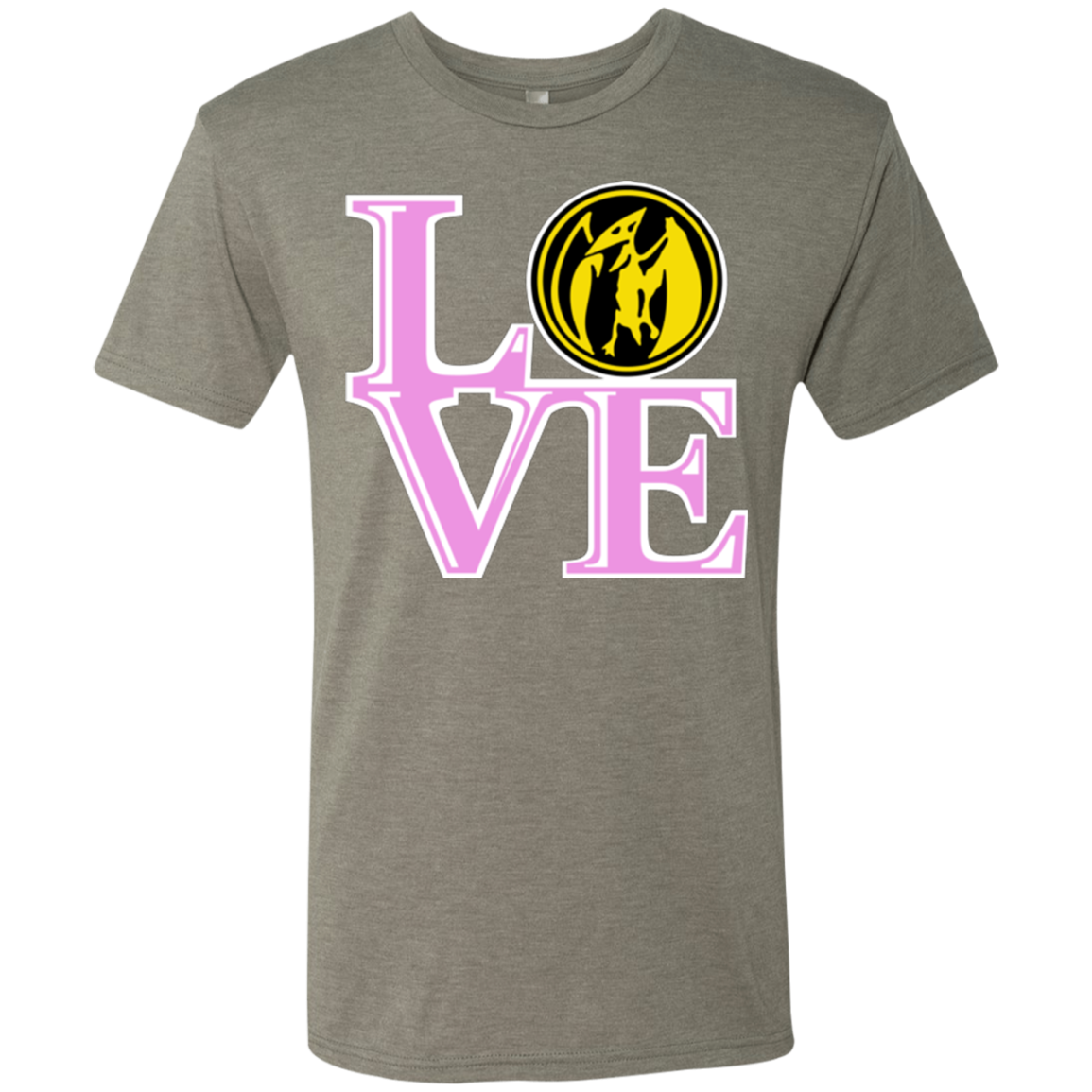 Pink Ranger LOVE Men's Triblend T-Shirt