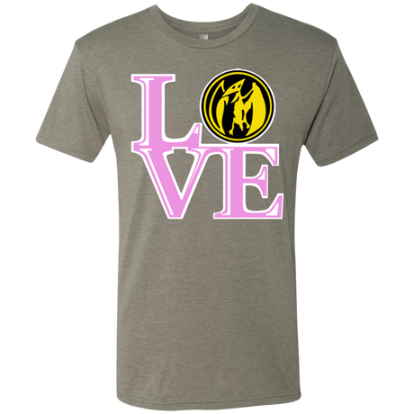 Pink Ranger LOVE Men's Triblend T-Shirt