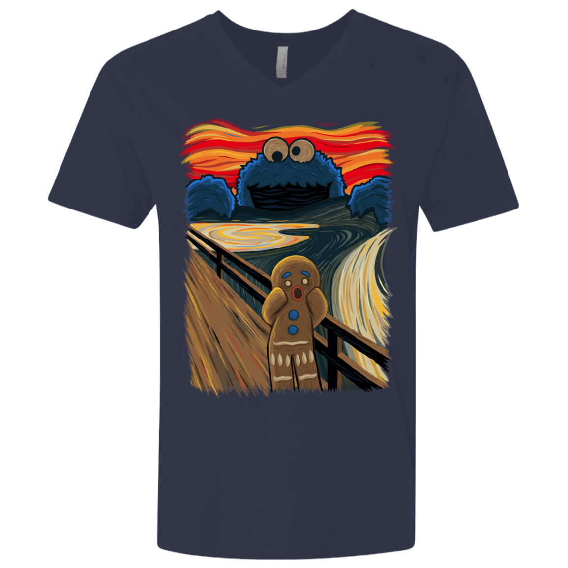 The Cookie Muncher Men's Premium V-Neck