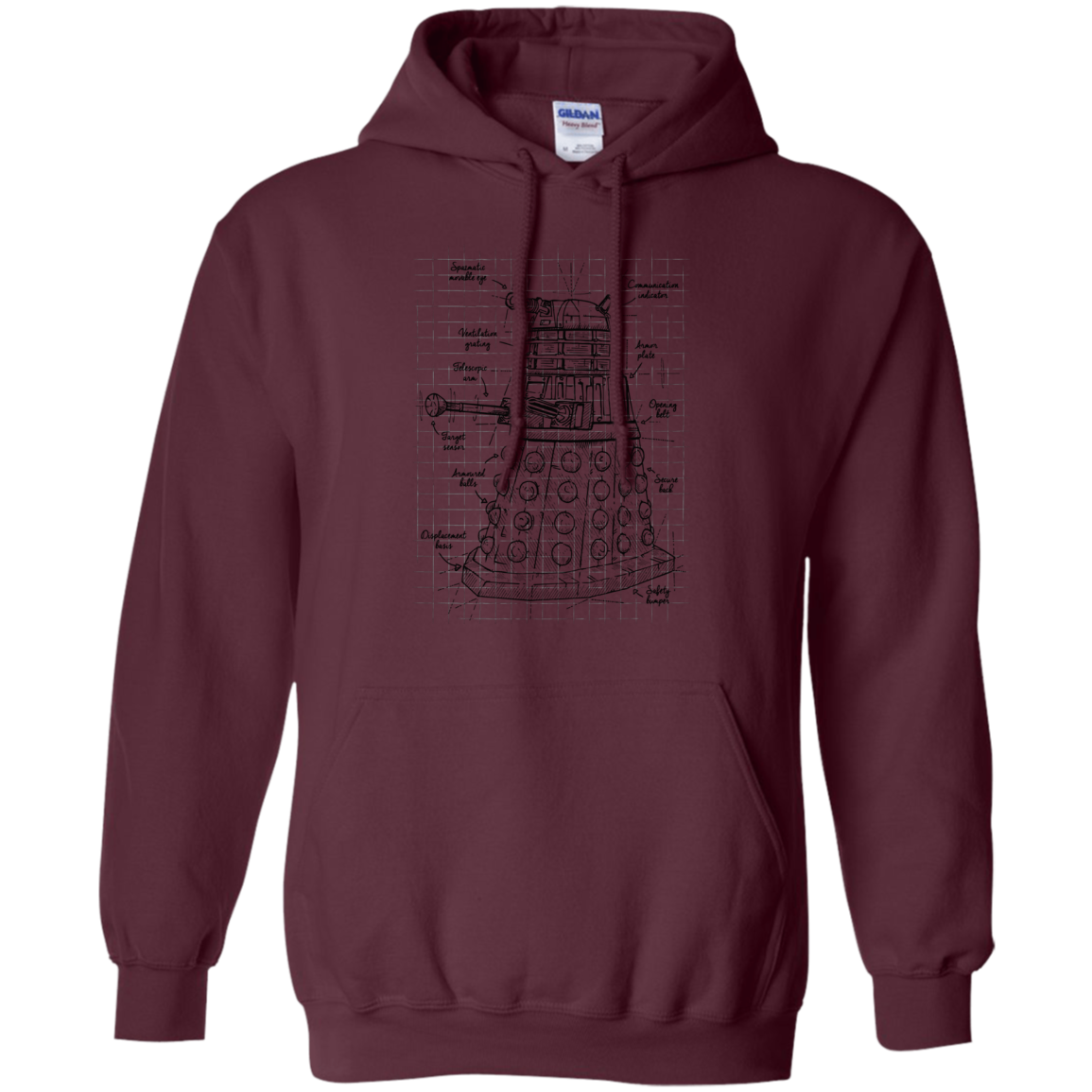 Dalek Plan Pullover Hoodie