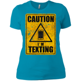 Caution I'm Texting Women's Premium T-Shirt