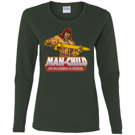 Man Child Women's Long Sleeve T-Shirt