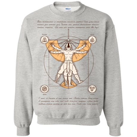 Vitruvian Aang (1) Crewneck Sweatshirt