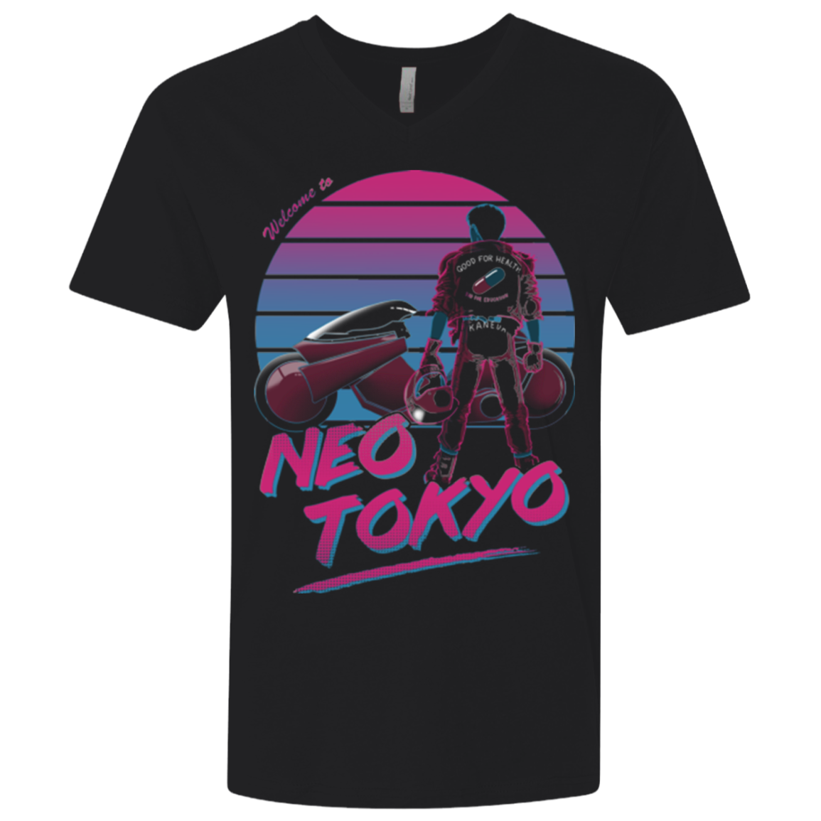 Welcome to Neo Tokyo Men's Premium V-Neck